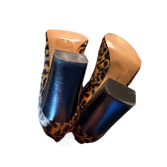 Banana Republic Leopard Calf Hair Ankle Booties - Size 8.5 - Picture 9 of 14